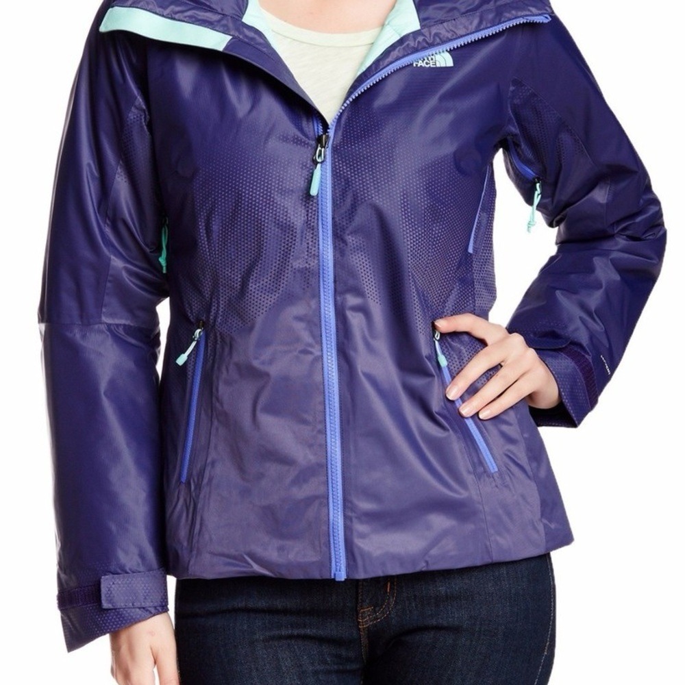 The North Face‎ Fuseform Dot Matrix Insulated Jacket SZ M Blueberry Mint lining